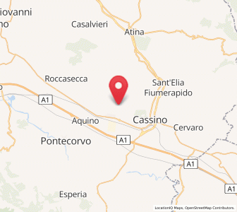 Map of Villa Santa Lucia, Lazio