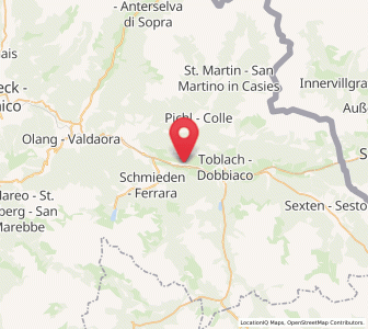 Map of Niederdorf, Trentino-Alto Adige