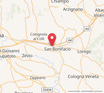 Map of Villabella, Veneto