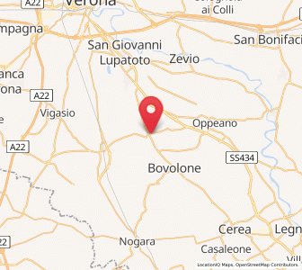 Map of Villafontana, Veneto