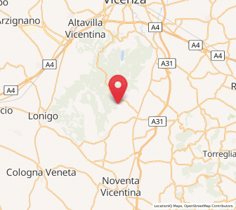 Map of Villaga, Veneto