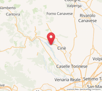 Map of Villanova Canavese, Piedmont