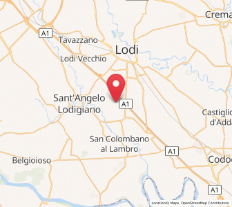 Map of Villanova del Sillaro, Lombardy