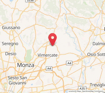 Map of Villanova, Lombardy