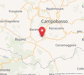 Map of Vinchiaturo, Molise