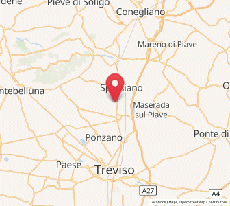 Map of Visnadello, Veneto