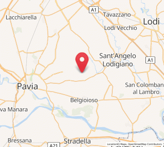 Map of Vistarino, Lombardy