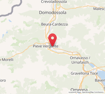 Map of Vogogna, Piedmont