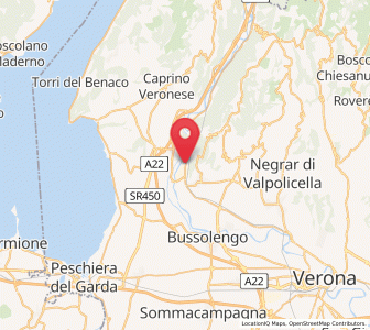 Map of Volargne, Veneto