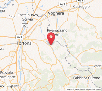 Map of Volpedo, Piedmont