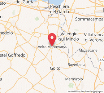 Map of Volta Mantovana, Lombardy
