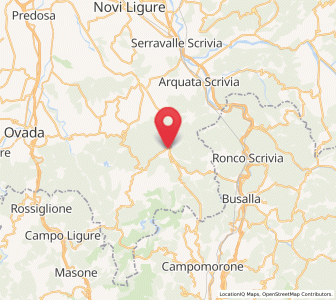 Map of Voltaggio, Piedmont