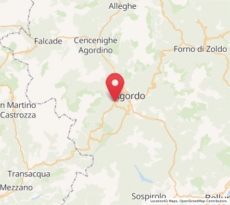 Map of Voltago, Veneto