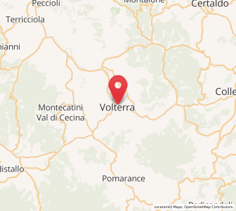 Map of Volterra, Tuscany