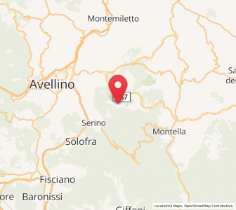Map of Volturara Irpina, Campania