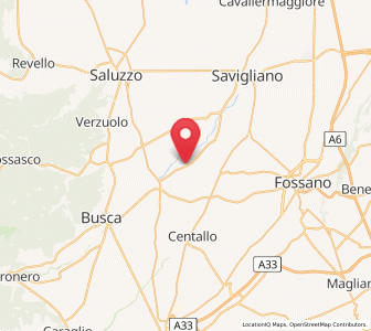 Map of Vottignasco, Piedmont