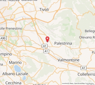 Map of Zagarolo, Lazio
