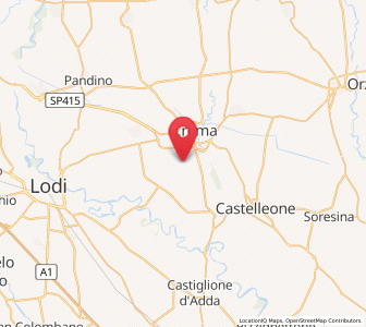 Map of Zappello, Lombardy