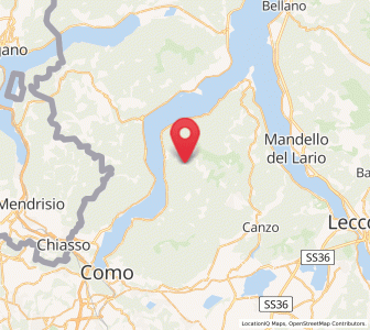 Map of Zelbio, Lombardy