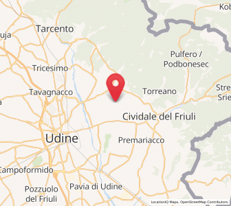 Map of Ziracco, Friuli Venezia Giulia