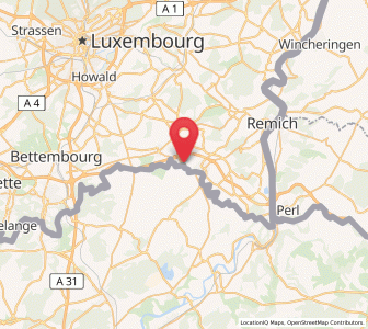 Map of Altwies, Remich