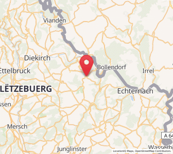 Map of Befort, Echternach