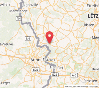 Map of Beckerich, Redange