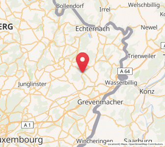 Map of Berbourg, Grevenmacher