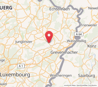 Map of Biwer, Grevenmacher