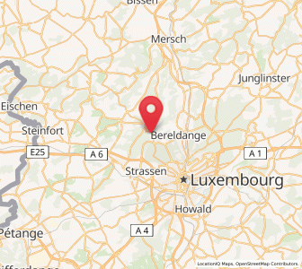 Map of Bridel, Capellen