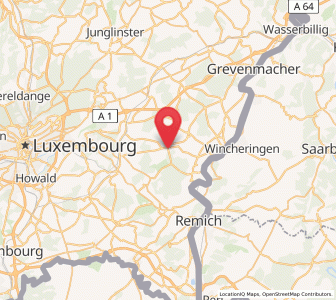 Map of Canach, Remich