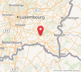 Map of Dalheim, Remich