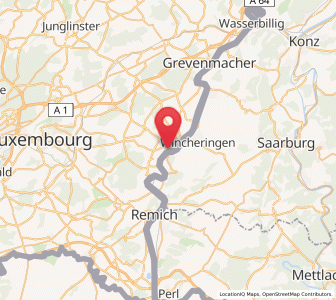 Map of Ehnen, Grevenmacher