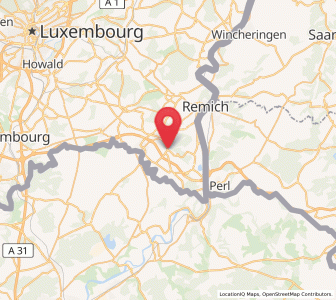 Map of Elvingen, Remich