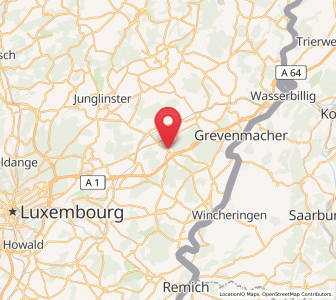 Map of Flaxweiler, Grevenmacher