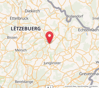 Map of Heffingen, Mersch