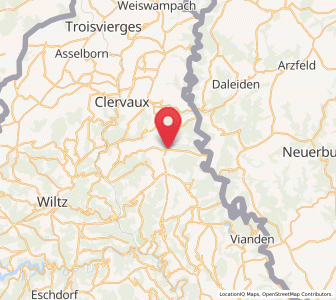 Map of Hosingen, Clervaux