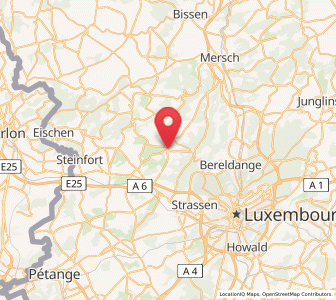 Map of Kehlen, Capellen