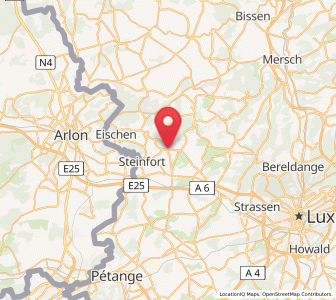 Map of Koerich, Capellen