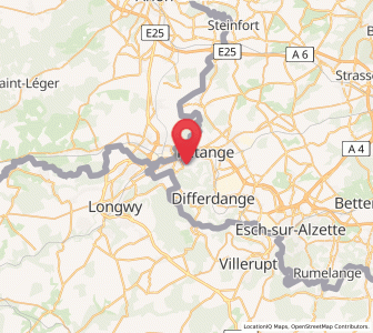 Map of Rollingen, Esch-sur-Alzette