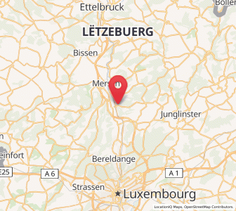 Map of Lintgen, Mersch