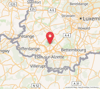 Map of Mondercange, Esch-sur-Alzette
