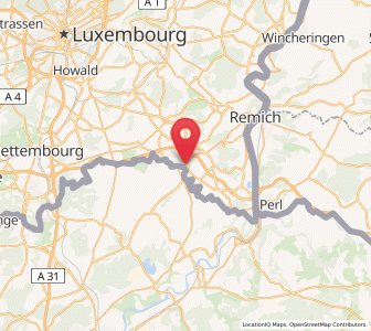 Map of Bad Mondorf, Remich