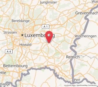 Karte von Mutfort, Luxemburg