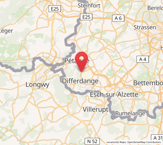 Map of Niedercorn, Esch-sur-Alzette