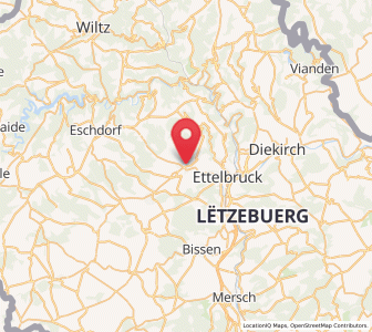 Map of Niederfeulen, Diekirch