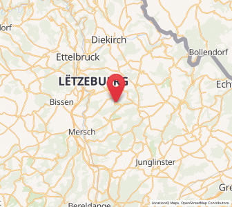 Map of Nommern, Mersch