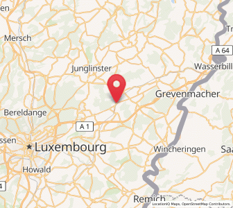Map of Roodt/Syre, Grevenmacher