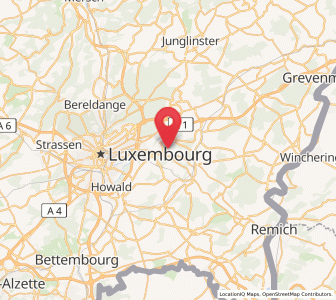 Map of Sandweiler, Luxembourg