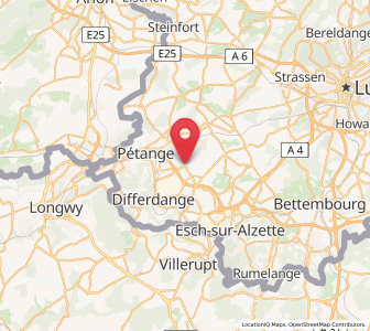 Map of Sanem, Esch-sur-Alzette